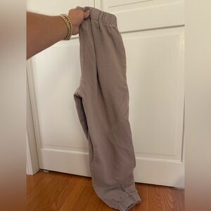 Brandy Melville Tan Sweatpants Relaxed Fit Elastic Waist